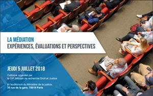 la médiation, expériences, évaluations et perspectives